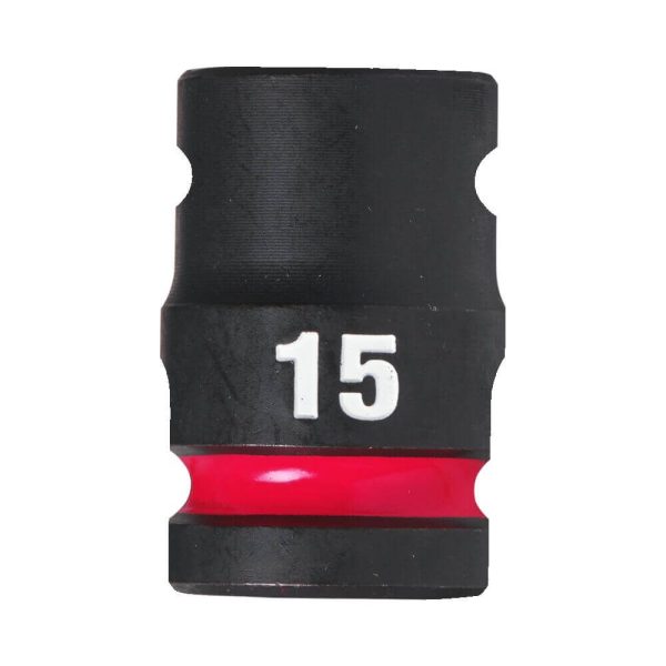Milwaukee 15mm ShockWave Impact Duty 1/2" Drive Impact Socket