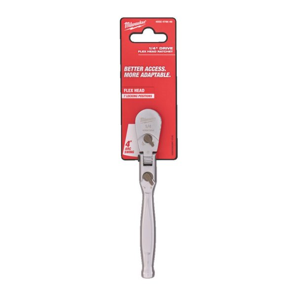 ¼″ Drive Flex Head Ratchet